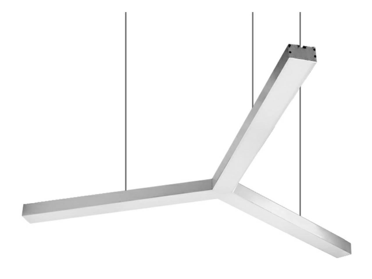 Подвесной светильник светодиодный LEDUA Y белый корпус 220V 86W 5400 Lm 6000К 500х500х500 мм (25344293)
