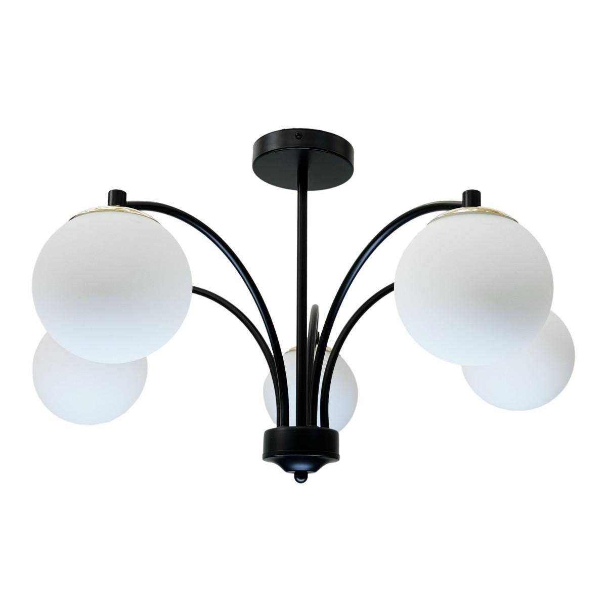 Люстра NUMINA 5-96500/5BK+FGD на 5 плафонів Чорно-золотистий (31424488)