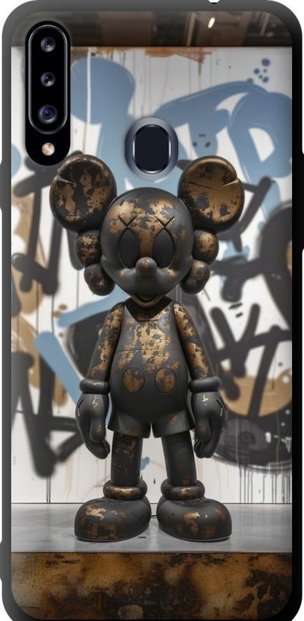 Чехол на Samsung Galaxy A20s A207F Bronze kaws v2 (6098b-1775-42517)