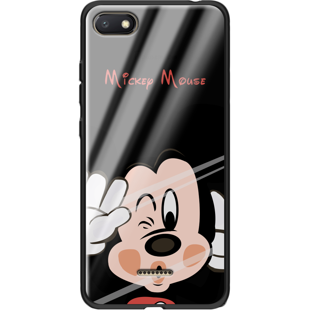Чохол Boxface Xiaomi Redmi 6A Mister M Чорний силікон зі склом (34811-cc58-37745)