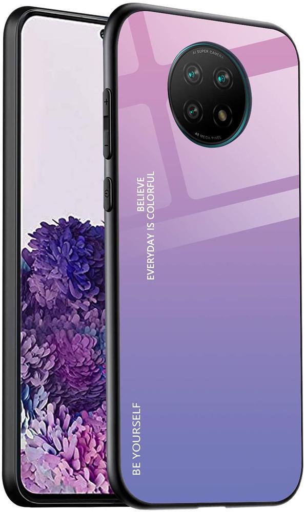 Скляний Чохол Glass Case для Xiaomi Redmi Note 9T Lilac (20992-3B)