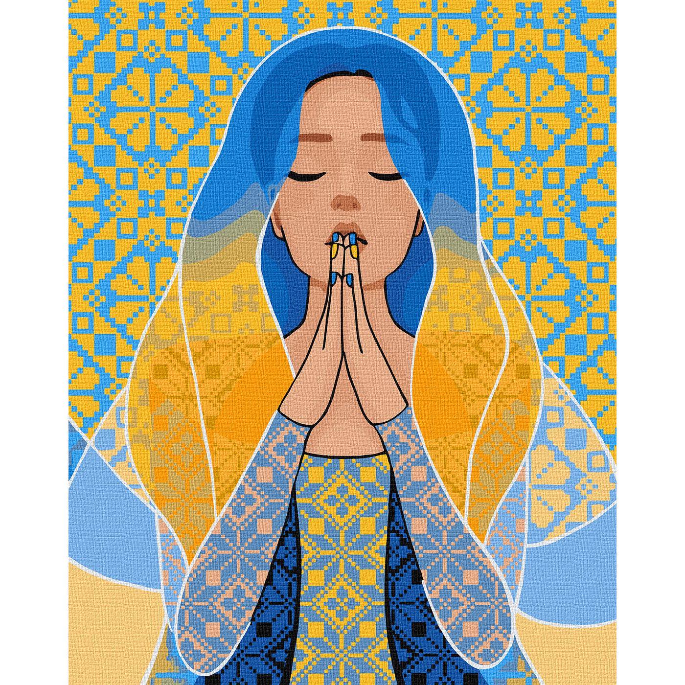 Картина по номерам ART CRAFT С мольбой в сердце 40x50 см Разноцветный (PM-194-K-632)