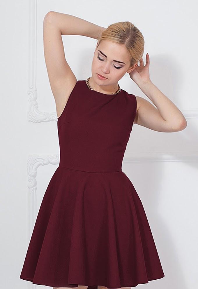 Платье женское Podium Grace 18249-BORDO M Бордовый