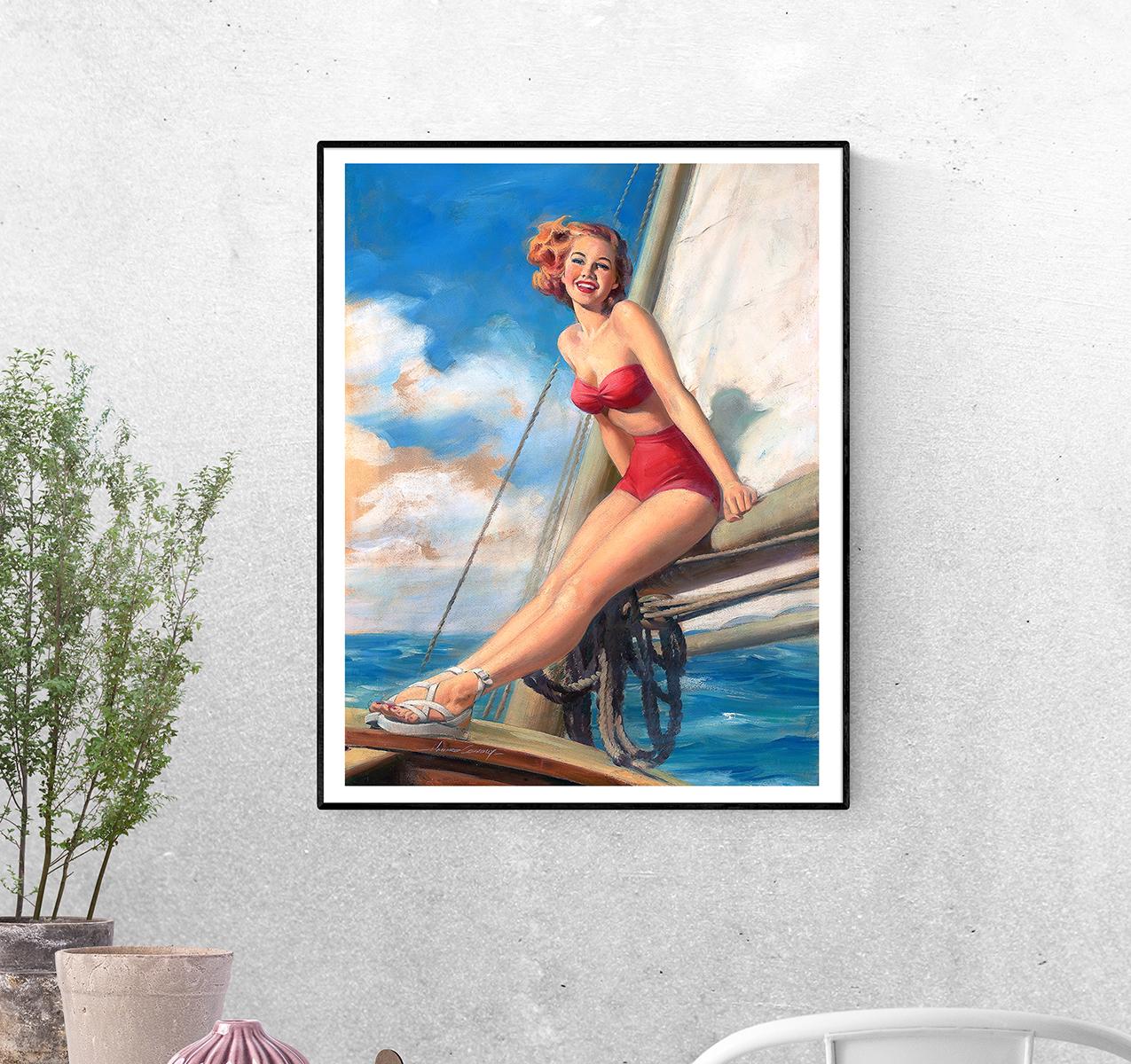 Постер На паруснике. Говард Коннолли формат А-2 (pin_up010211_Poster)