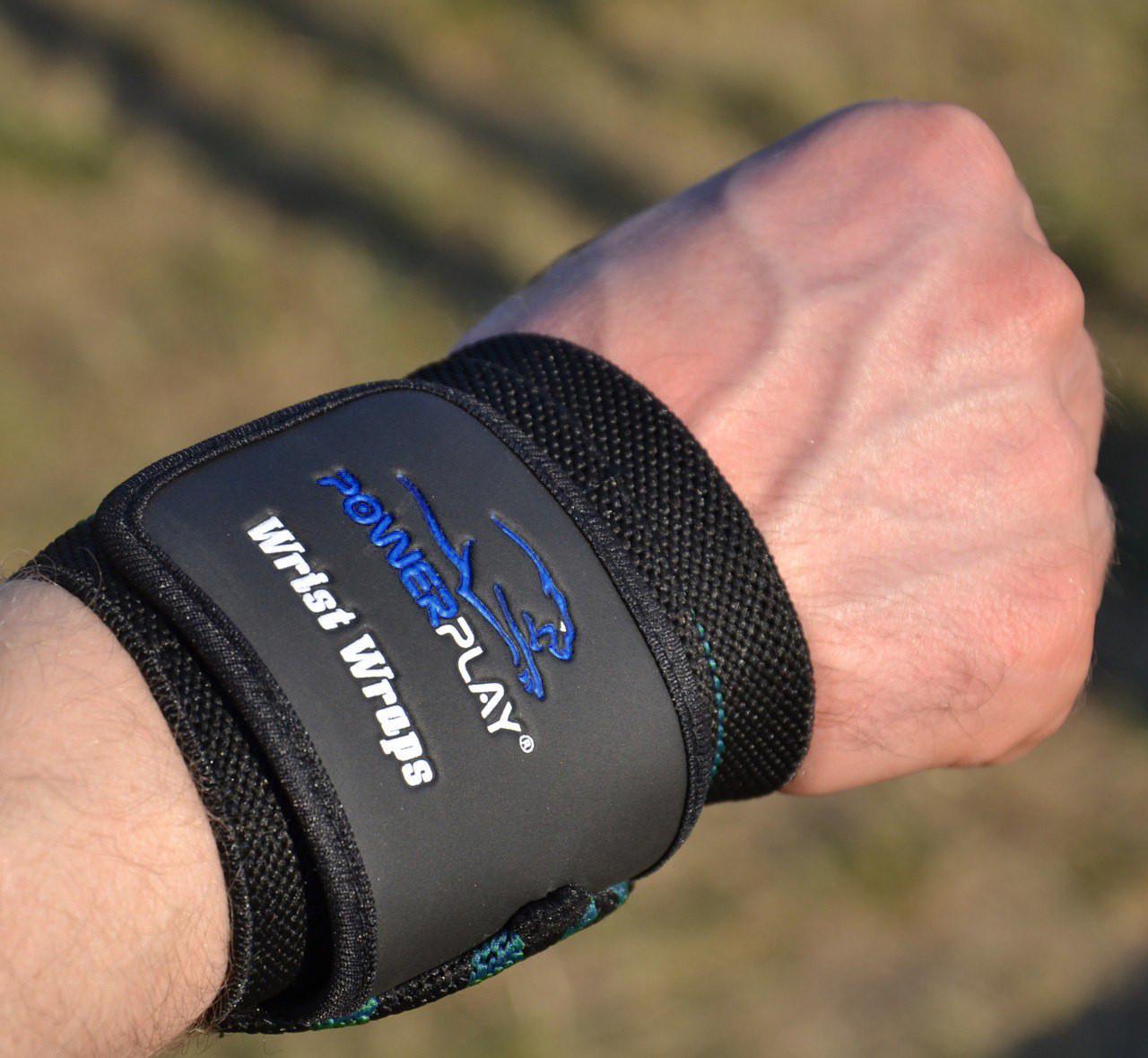 Бинти кистові PowerPlay 3081 Gym WristT Wraps Чорно-синій (A-013263) - фото 9 Бинти кистові PowerPlay 3081 Gym WristT Wraps Чорно-синій (A-013263) - фото 9