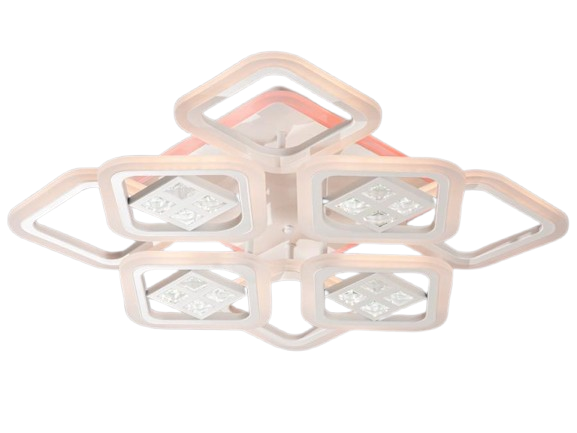 Люстра потолочная с диммером LED AS8190/4+4WH 3col dim (2437597092)