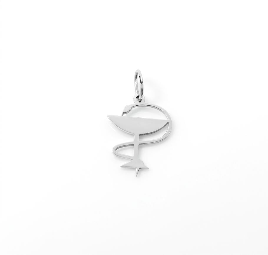 Кулон серебряный Maxi Silver 9674 Чаша гигеи со змеей символ медицины (89674)
