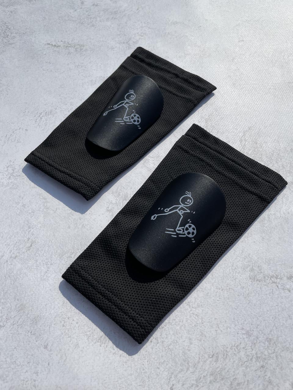 Комплект мини-щитки футбольные S и держатели сеточки для щитков Черный (2639294178)