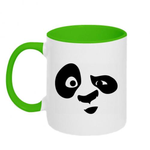 Чашка двухцветная Panda Po 320 мл Белый с салатовым (5512659-37-119547)