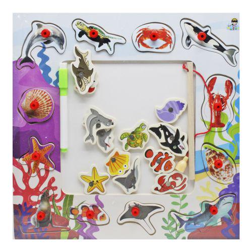 Рамка-вкладыш деревянная Морские жители (200712)