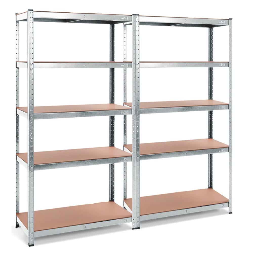 Комплект стелажів SZ БОНА-32 150х70х30 см з оцинкованим покриттям на 5 полиць із МДФ 2 шт. (371921) Комплект стелажів SZ БОНА-32 150х70х30 см з оцинкованим покриттям на 5 полиць із МДФ 2 шт. (371921)