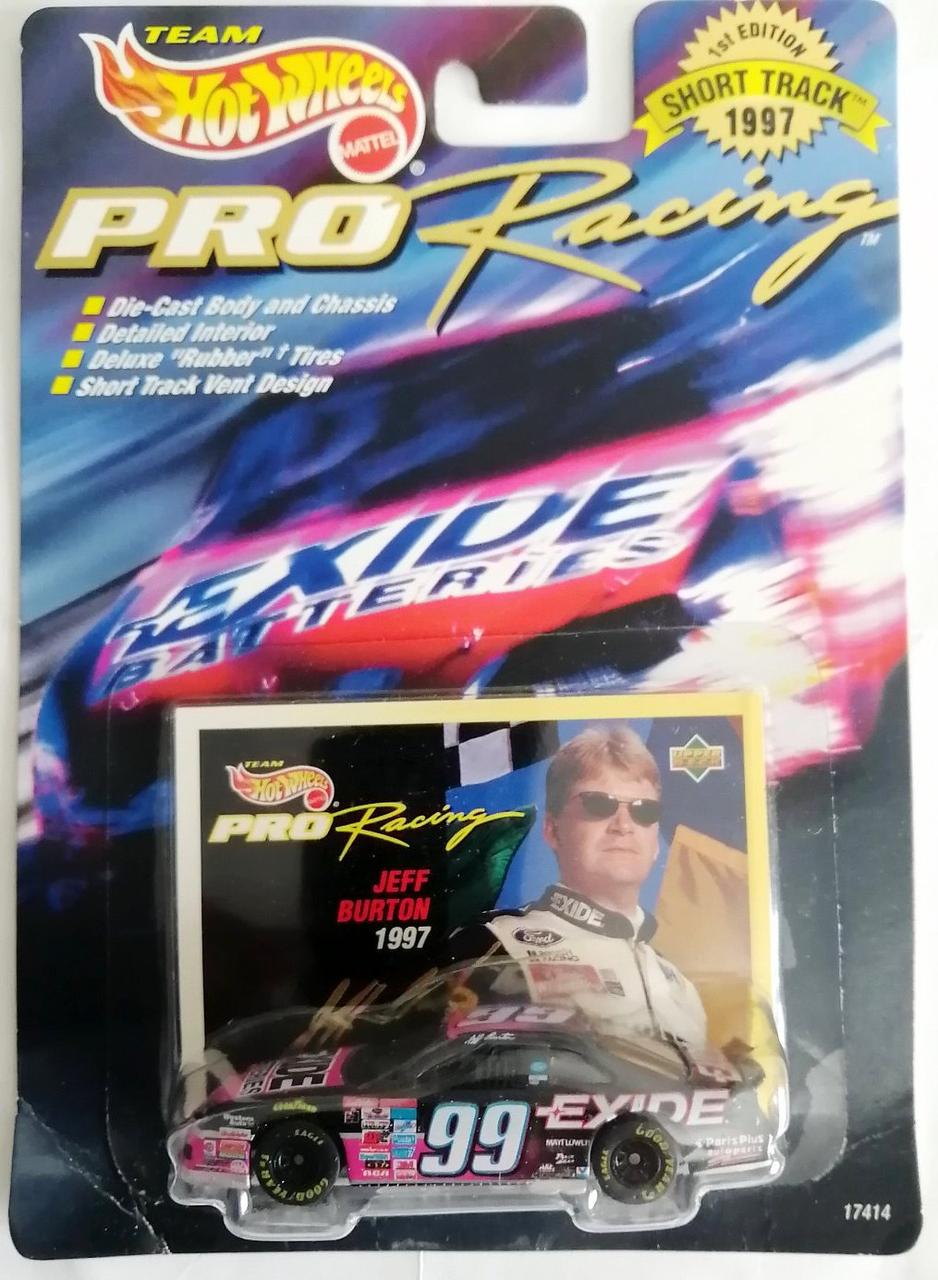 Іграшкова машинка Hot Wheels Ford Thunderbird Exide №99 Jeff Burton 1997 Pro Racing NASCAR (17414-1)