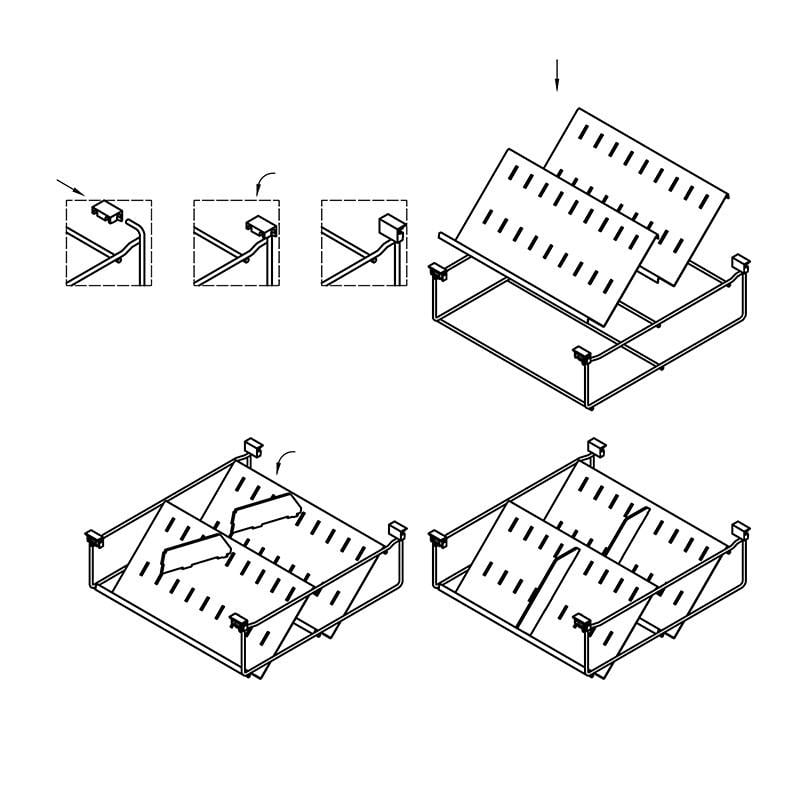 Полка для обуви Venus VIBO навесная металлалическая 467 мм Графит (ASLAV48VGF) - фото 5 Полка для обуви Venus VIBO навесная металлалическая 467 мм Графит (ASLAV48VGF) - фото 5