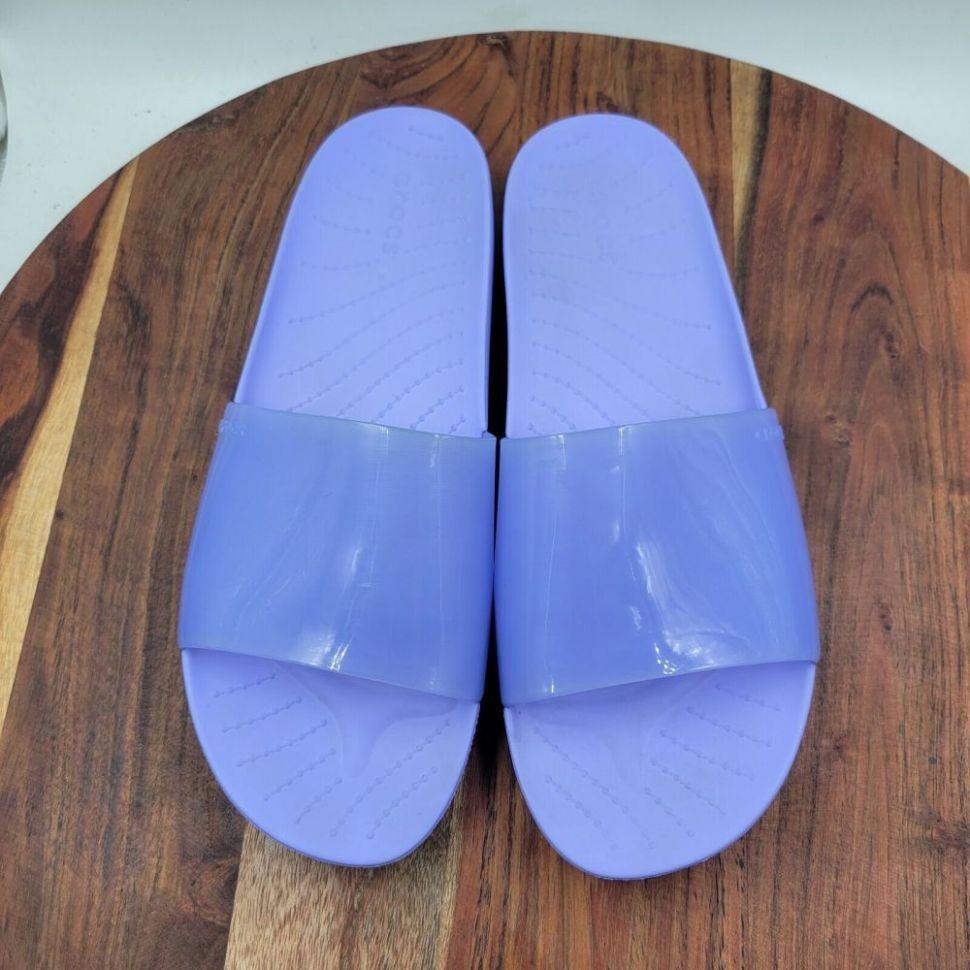 Шльопанці жіночі утеплені Crocs Slide Splash Moon Jelly р. 39-40 Синій (11595) - фото 13 Шльопанці жіночі утеплені Crocs Slide Splash Moon Jelly р. 39-40 Синій (11595) - фото 13