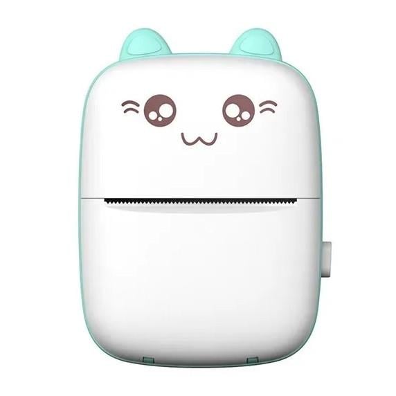 Термопринтер портативний RIAS Mini Printer White/Blue (3_04977)