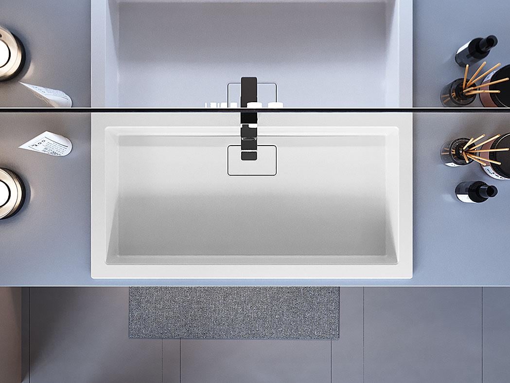 Умивальник накладний Status Aria Low 80 White (725) - фото 6