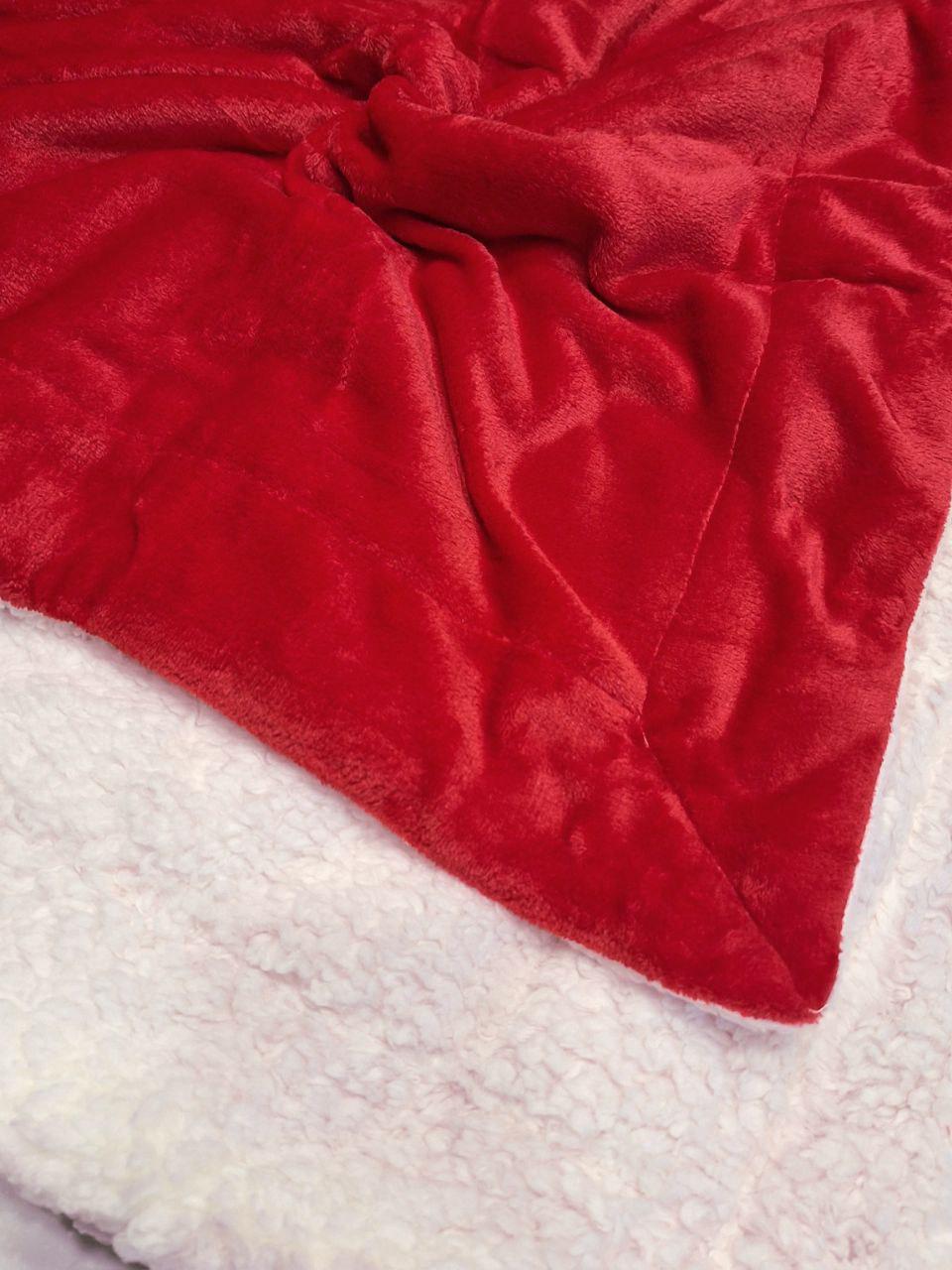 Плед двухсторонний MIULEE на овчине 150x200 см Красно-белый (1754) - фото 5 Плед двухсторонний MIULEE на овчине 150x200 см Красно-белый (1754) - фото 5