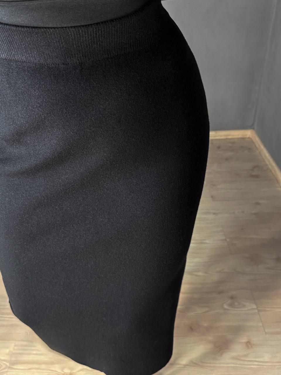 Юбка женская Accorddream 8631 вязаная миди с разрезом OS Черный (5433) - фото 6 Юбка женская Accorddream 8631 вязаная миди с разрезом OS Черный (5433) - фото 6