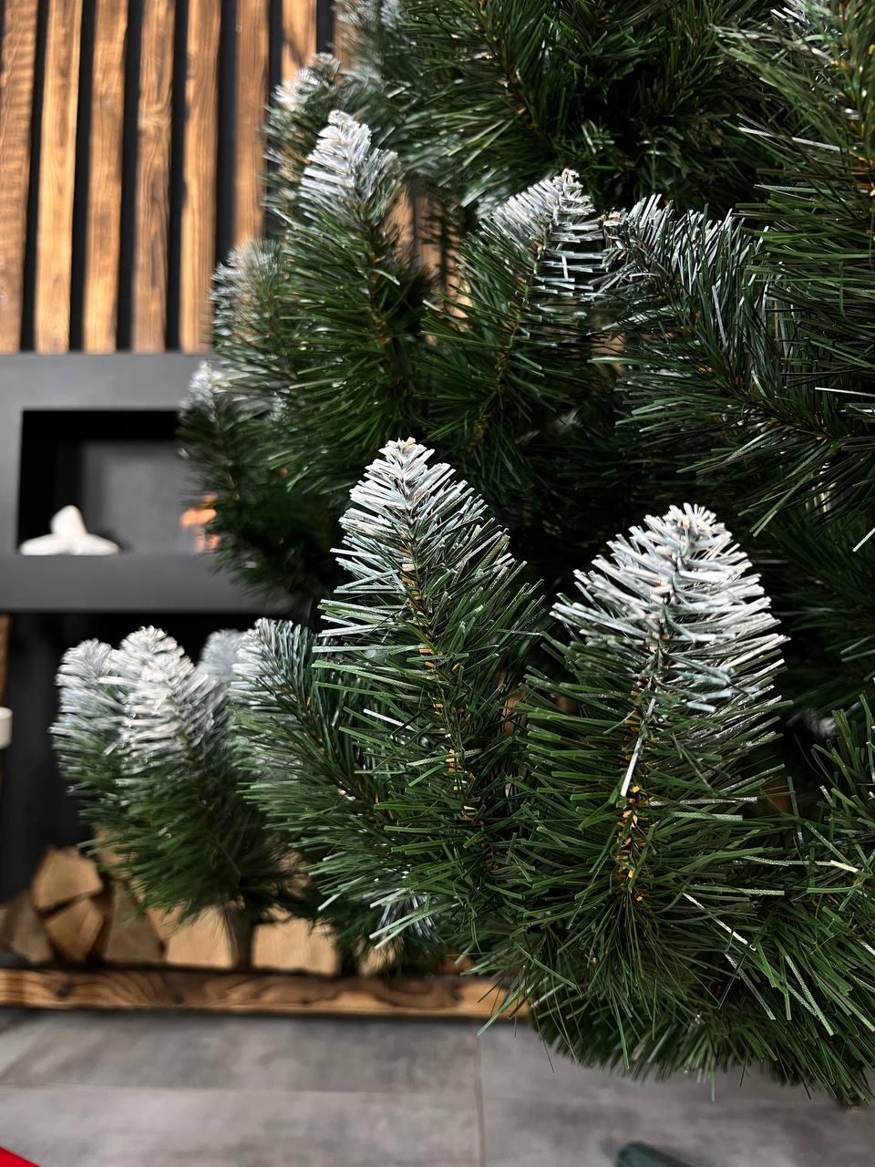 Искусственная елка Снежная королева с белыми кончиками 2,2 м Зеленый (YA678264) - фото 4 Искусственная елка Снежная королева с белыми кончиками 2,2 м Зеленый (YA678264) - фото 4