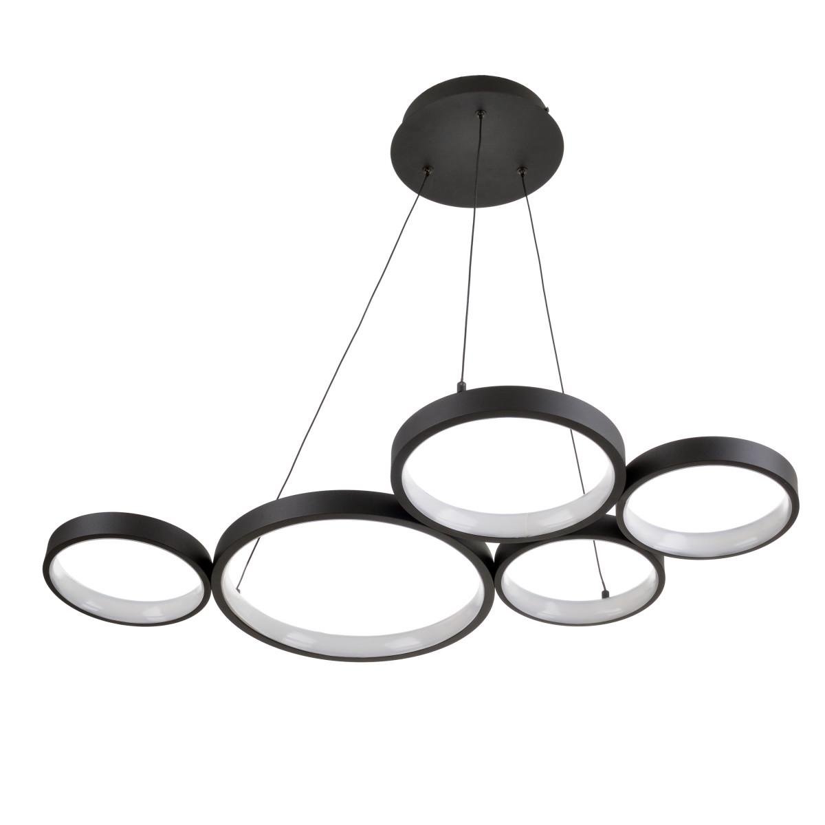 Люстра лофт подвесная светодиодная Brille BL-847S/76 W WW BK