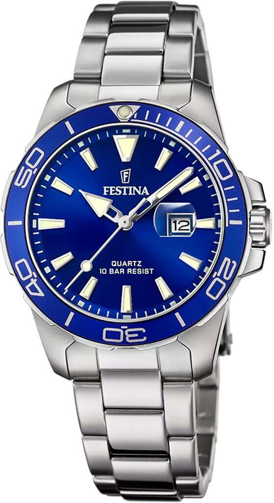 Наручные часы женские Festina F20503/3 Boyfriend со стальным корпусом WR 100 м и синим циферблатом