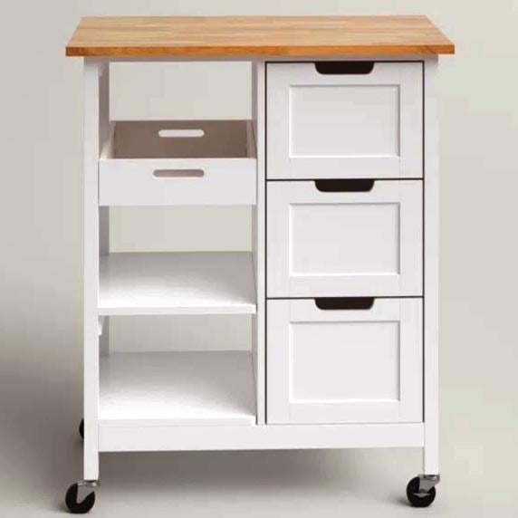 Стол-тележка из дерева Нокрос Зефир/Шафран (СТЛ-00212006) Стол-тележка из дерева Нокрос Зефир/Шафран (СТЛ-00212006)