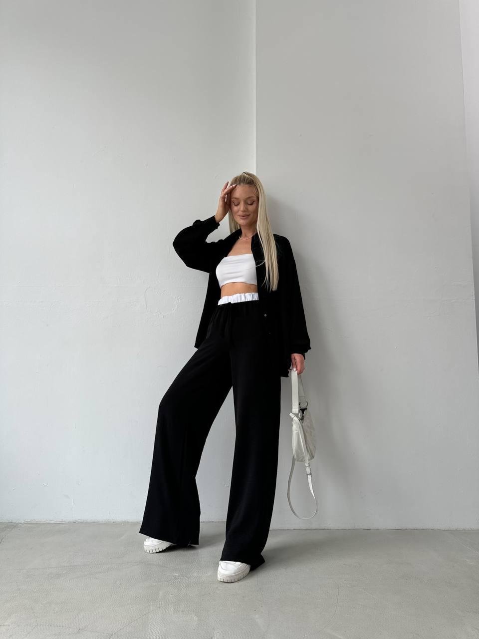 Костюм женский креп XL Черный (С1499-5508/Н)