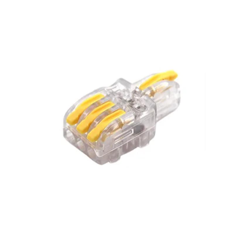 Клемма проходная Tactix 0,08-4 мм2 32А 1-3 наборная 39х18х14,5 мм Желтый (F13TY)