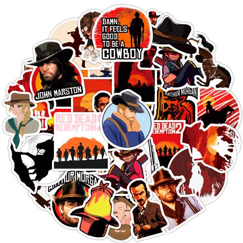 Набор наклеек Red Dead Redemption 50 шт.