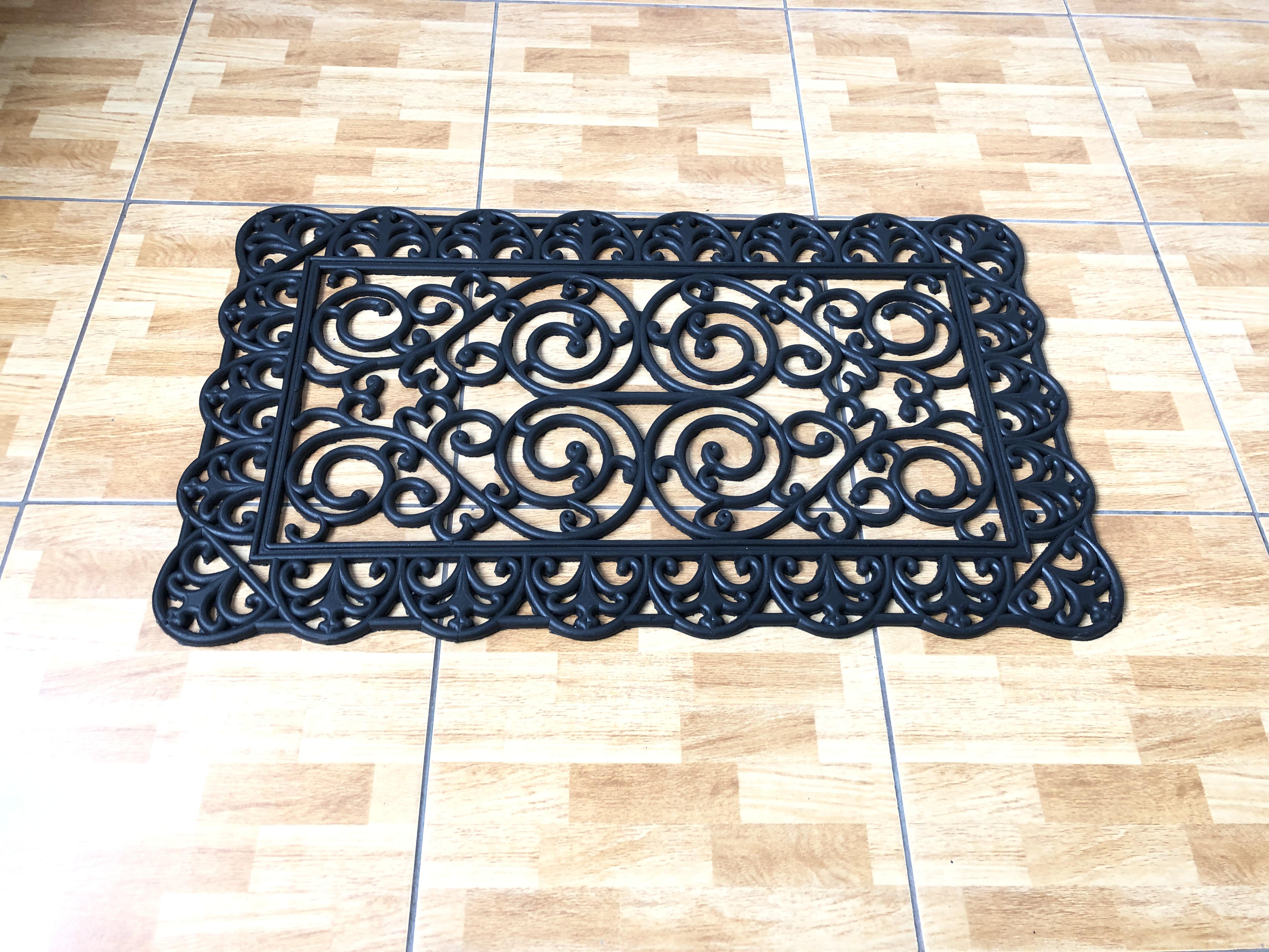 Коврик на порог Марсель резиновый ажурный 450х750 мм