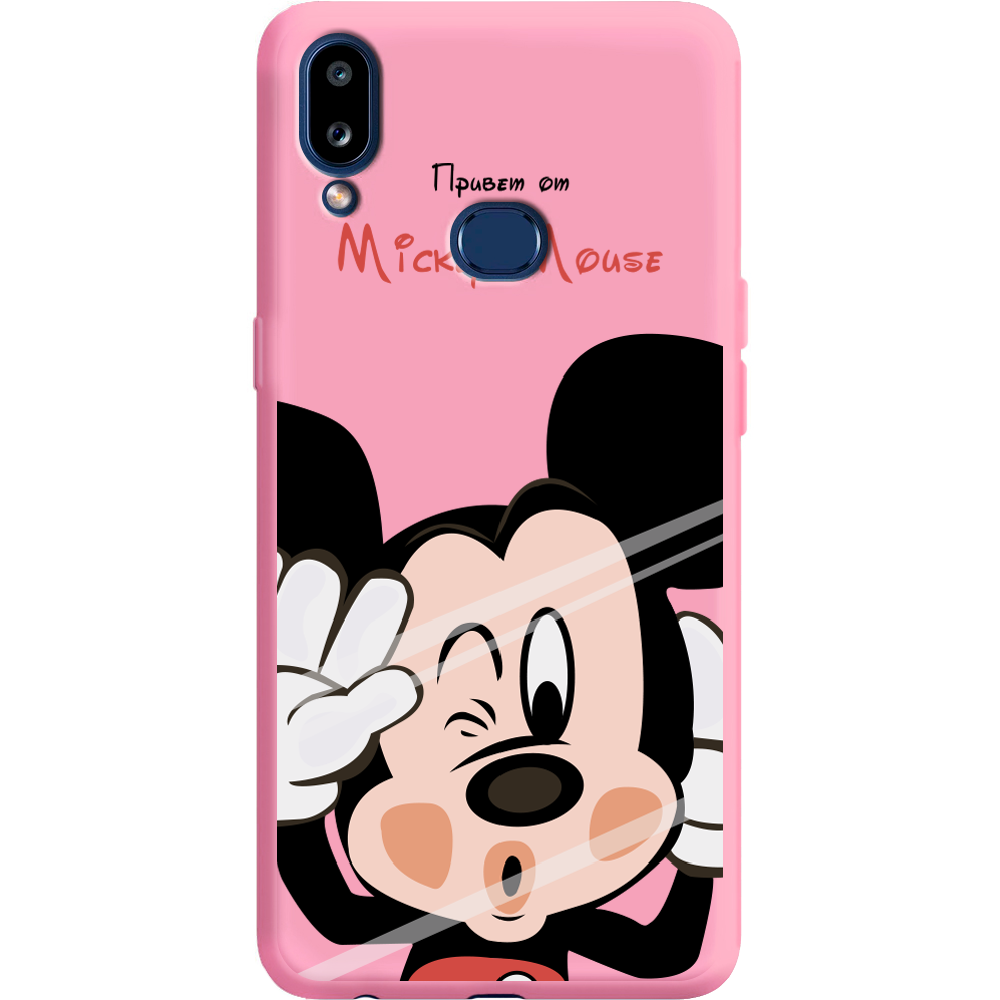 Чехол Boxface Samsung A107 Galaxy A10s Mister M Розовый силикон (37944-cc58-42164)