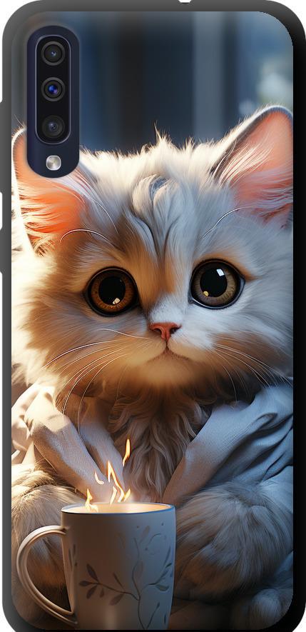 Чехол на Samsung Galaxy A50 2019 A505F White cat (5646b-1668-42517)