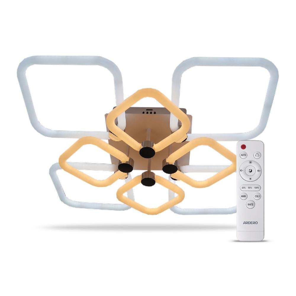 Світильник стельовий смарт ARDERO AL6138ARD FELICITY світлодіодний 160W Білий/Срібний