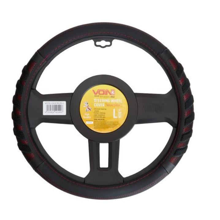 Чехол на руль VLOD-L2628 BK/RD L Черный