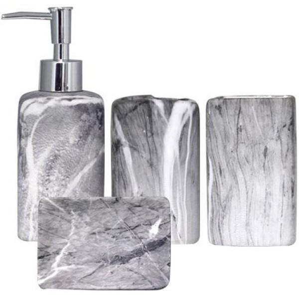 Набор аксессуаров для ванной комнаты керамический SNT Гранит (MSN-888-06-022)