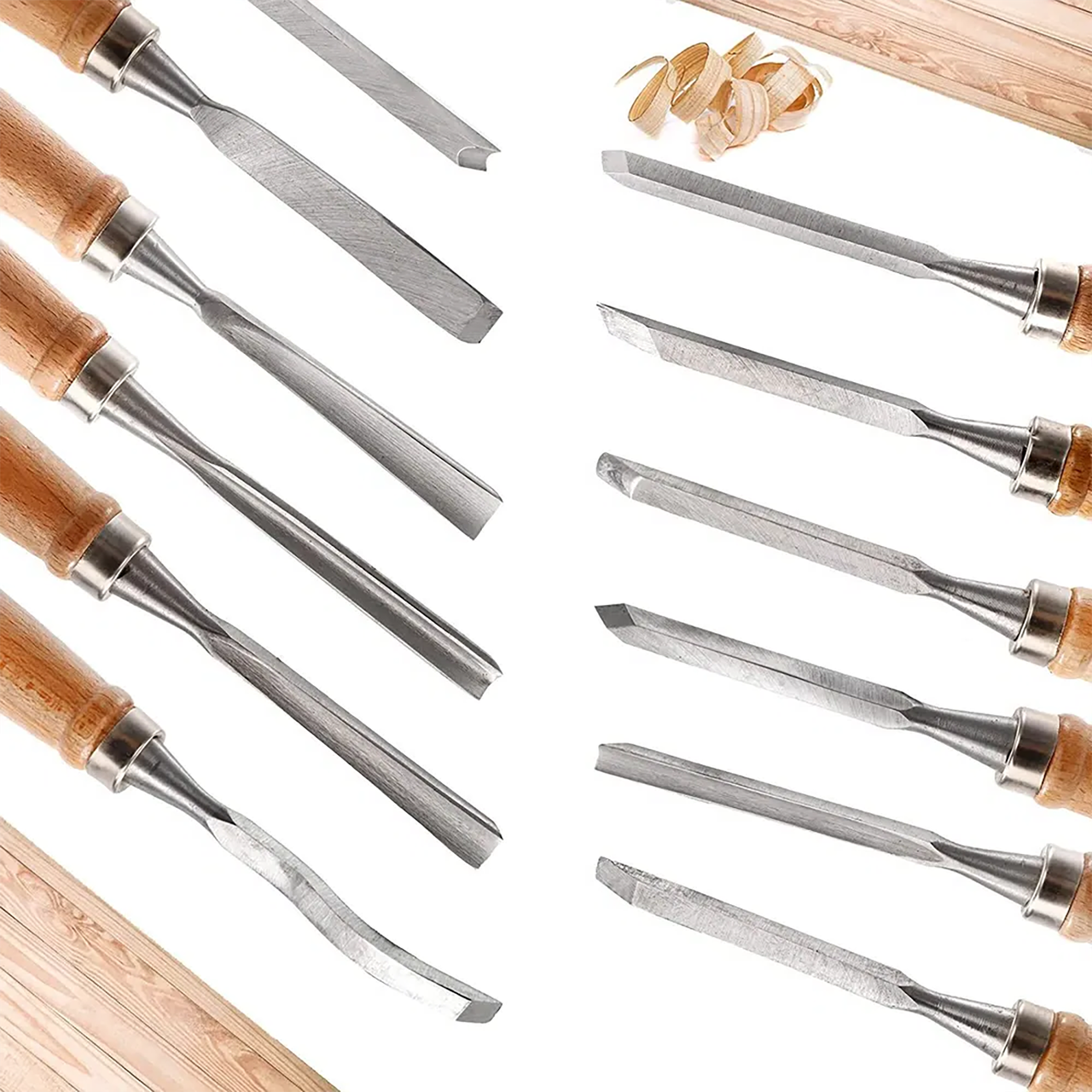 Набор стамесок для резьбы по дереву 12 шт. - фото 10