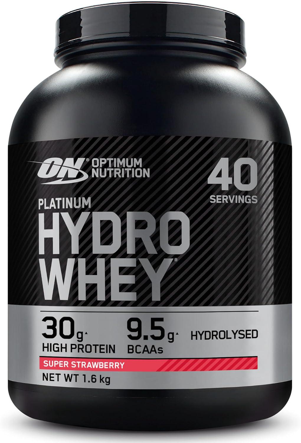Протеин Optimum Nutrition Platinum Hydrowhey Super Strawberry 1600 г