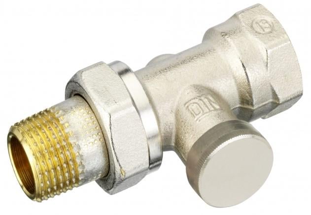 Запорный клапан радиаторный Danfoss RLV-S DN15 прямой Никелированный (2908122)