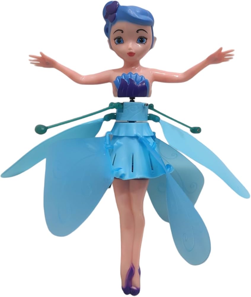 Кукла фея летающая Flying Fairy 3 окраска наряд база с зарядкой полет 5 минут 18 см (2479515626)