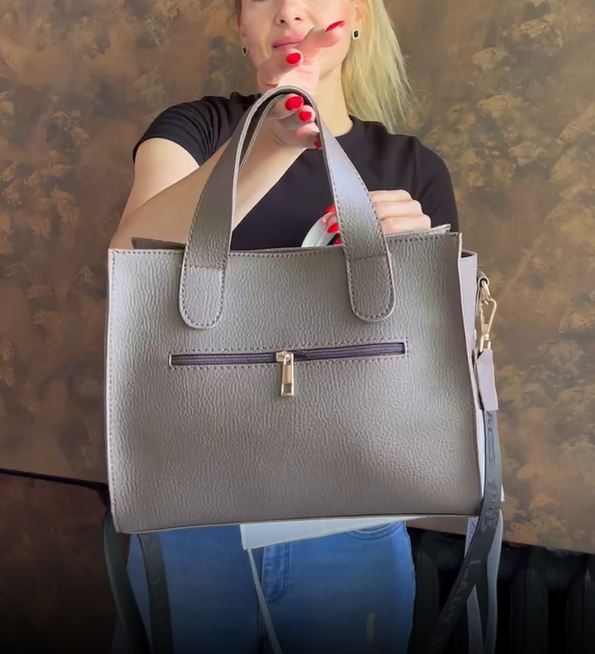 Сумка женская кросс-боди из экокожи Капучино (2731768122) - фото 10 Сумка женская кросс-боди из экокожи Капучино (2731768122) - фото 10