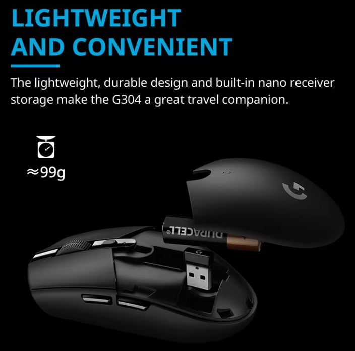 Мышь беспроводная Logitech G304 Lightspeed Black - фото 3