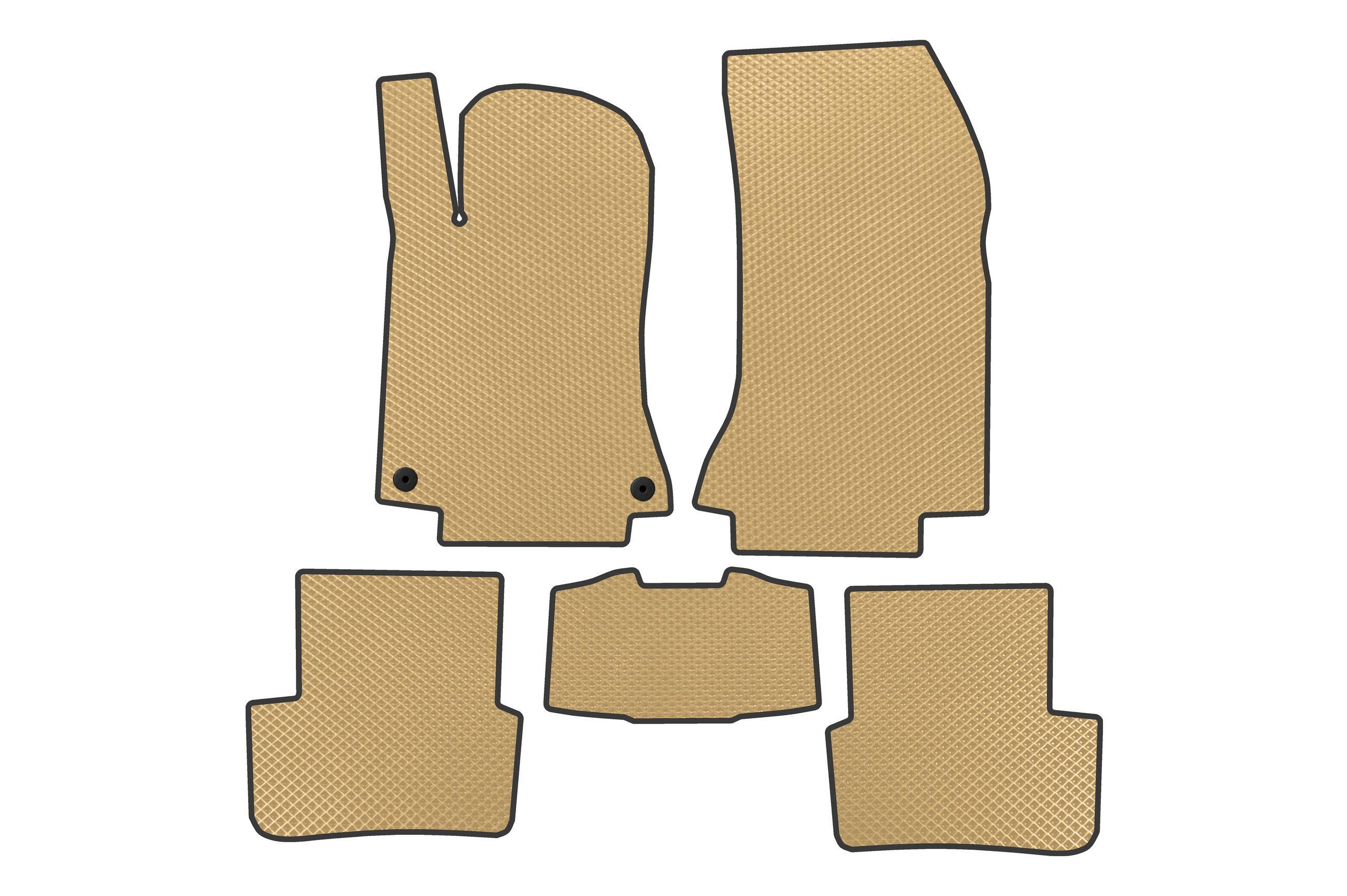 Коврики в автомобиль EVA Digital Designs для Mercedes B-class W246 2011-2018 гг. этилвинилацетат Бежевый (183680)