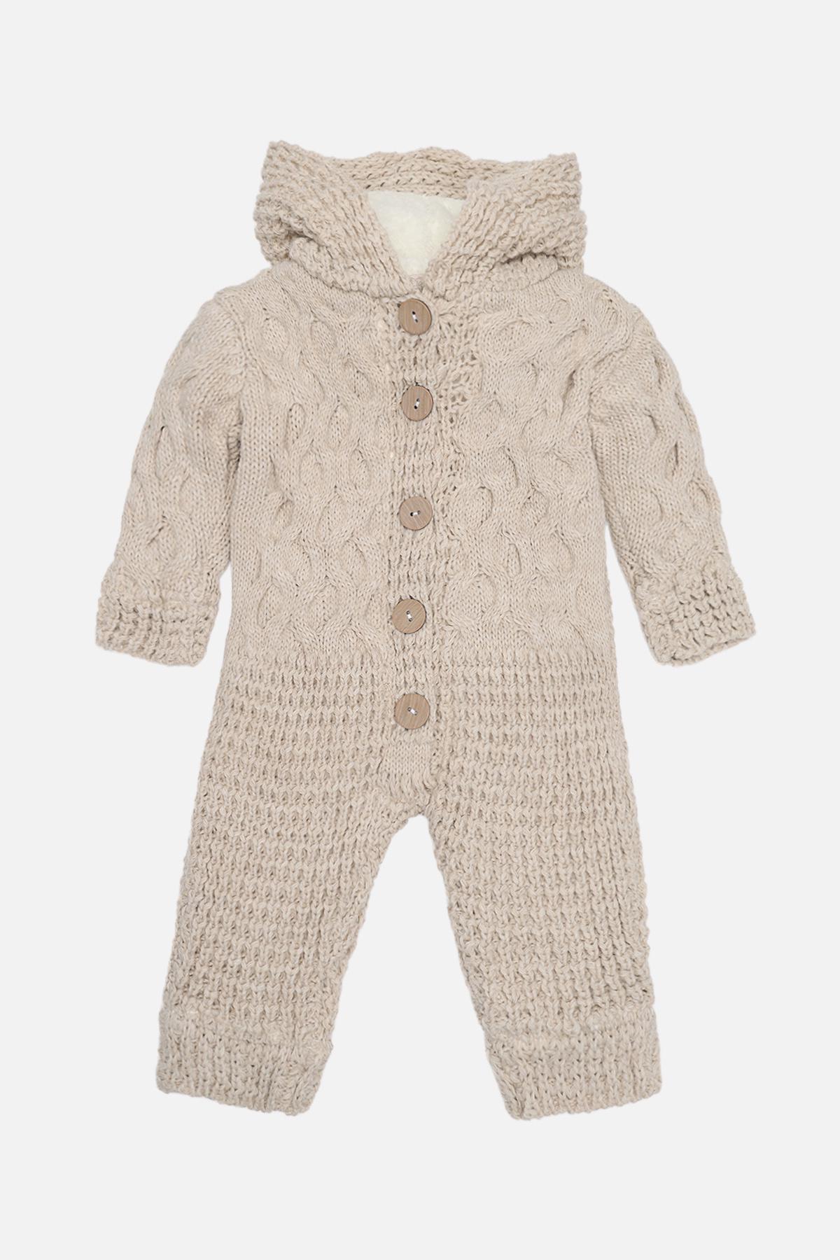 Комбинезон утепленный для мальчика цвет бежевый 74 ЦБ-00285510 Комбинезон утепленный для мальчика цвет бежевый 74 ЦБ-00285510