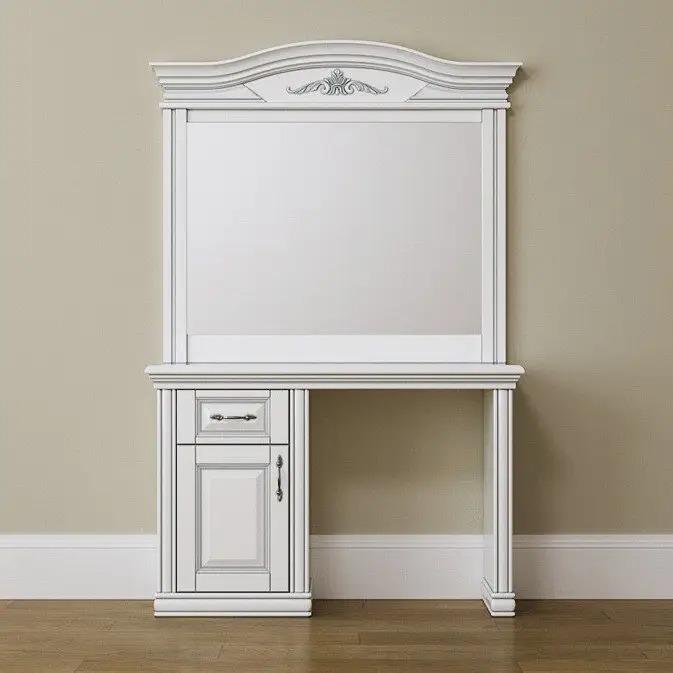 Зеркало настенное для спальни/гостиной/прихожей Мікс Меблі Маргарита Белый (42474)