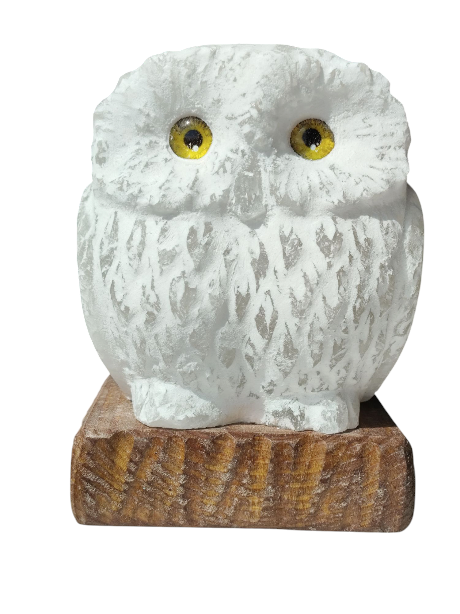 Соляная лампа Сова из артемовской белой соли (26132416)