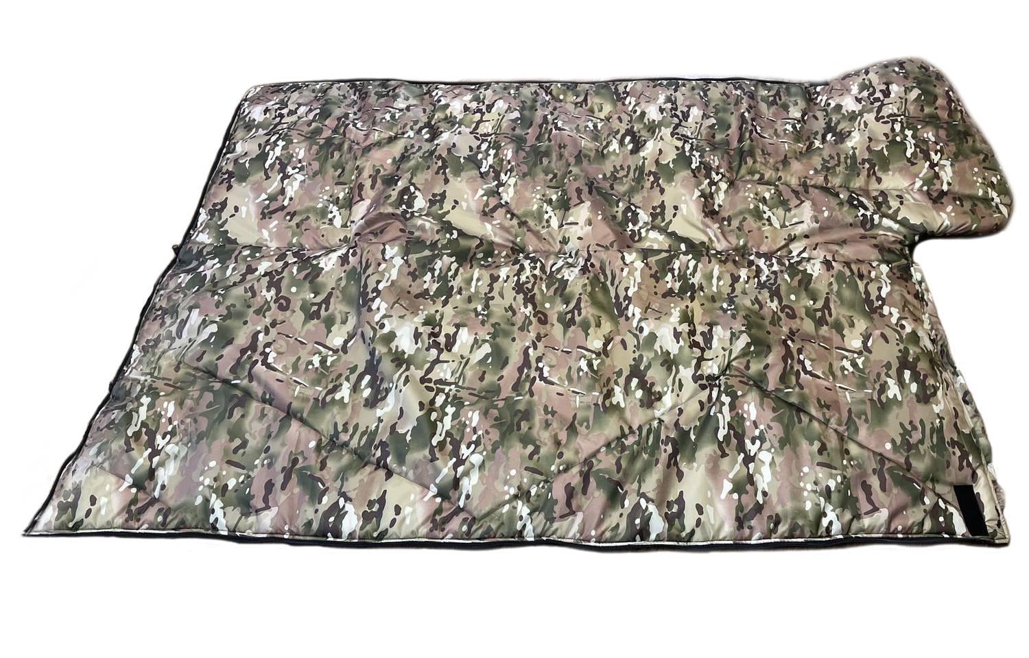 Спальный мешок зимний мультикам с подушкой до -10 градусов Камуфляж (2917299175)