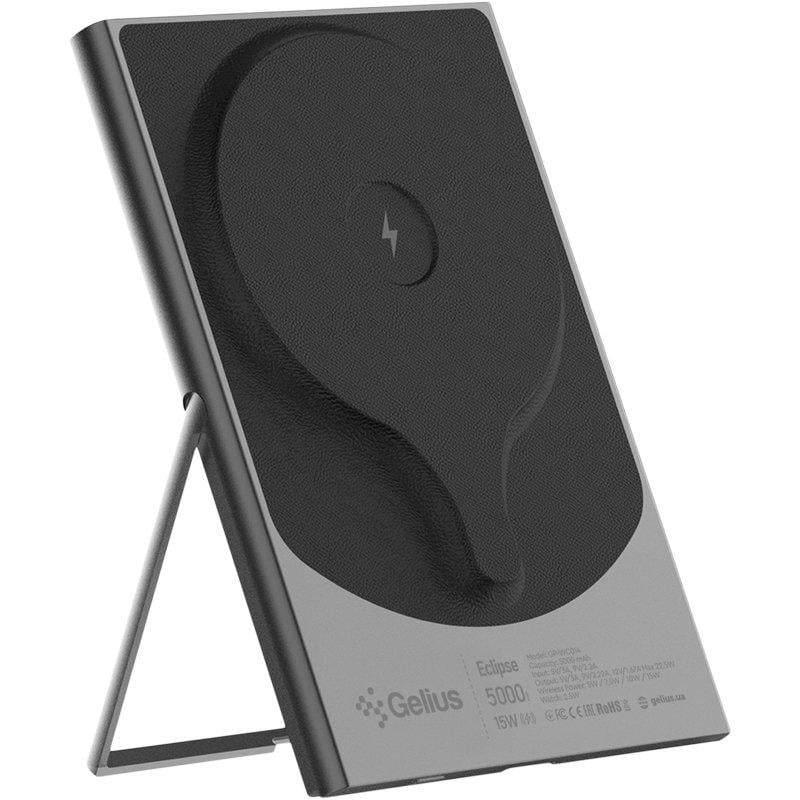 Повербанк з бездротовою зарядкою Gelius Eclipse Magnetic Wireless Charge GP-WC014 15W 5000 mAh (100079)