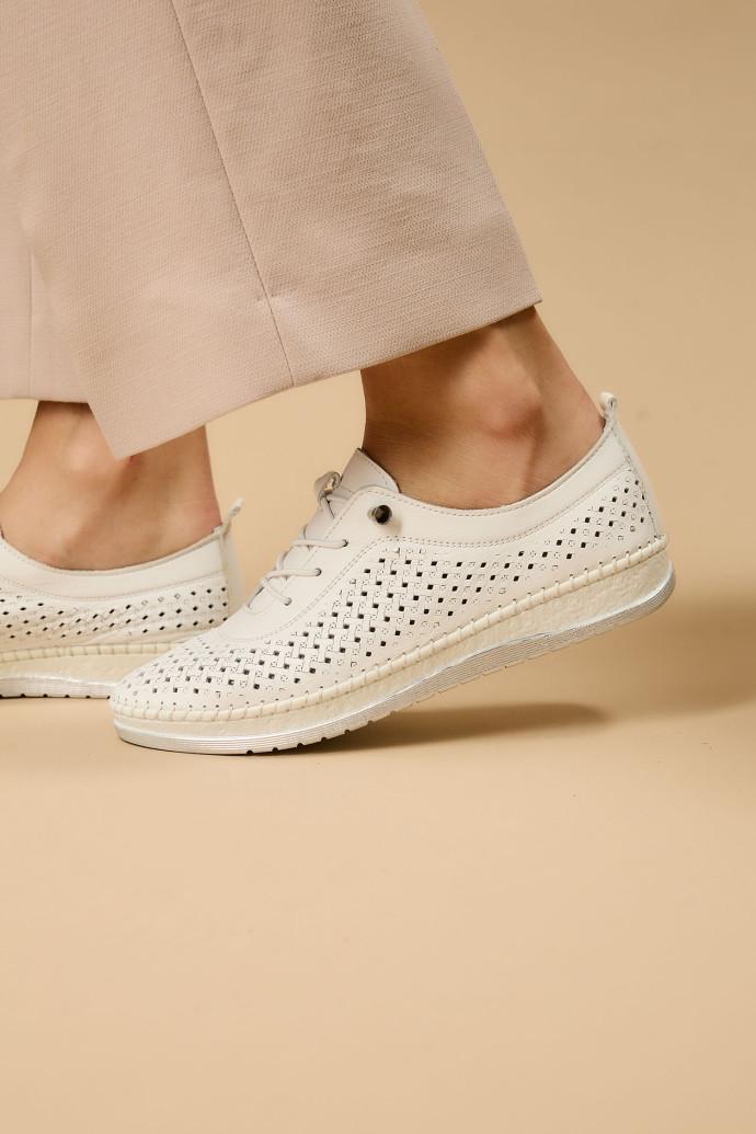 Мокасины женские LONZA 184857 р. 36 Белый (16716_36) - фото 3 Мокасины женские LONZA 184857 р. 36 Белый (16716_36) - фото 3