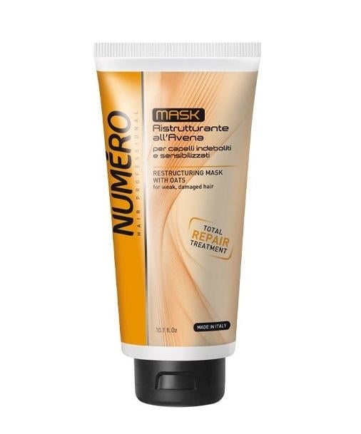 Маска для ослабленных и поврежденных волос Brelil Numero Hair Professional с экстрактами овса 300 мл (36625208)
