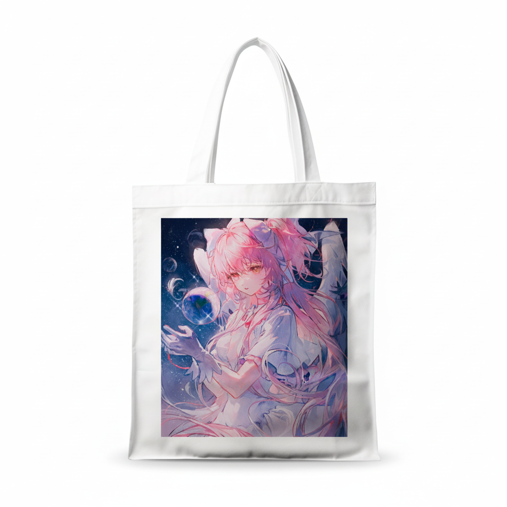 Сумка-шопер Mahou Shoujo Madoka из льна Белый (6649)